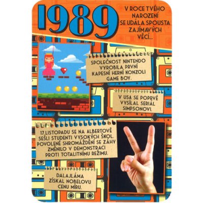 Blahopřaní 1989 - česky – Sleviste.cz