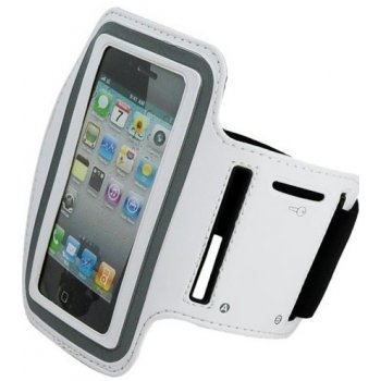 Pouzdro Sportiso Sportovní Armband iPhone 5/5S/SE Bílé