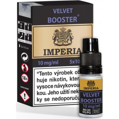 Velvet Booster IMPERIA 5x10ml PG20-VG80 10mg – Hledejceny.cz