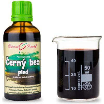 Bylinné kapky Pavlovy kapky Černý bez plod kapky tinktura 50 ml – Hledejceny.cz
