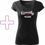 1 Samotné Tričko KÁMOŠKY navždy Černá – Hledejceny.cz