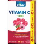 Vitar Vitamin C + zinek + echinacea a šípek 30+15 tablet – Hledejceny.cz