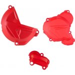POLISPORT sada krytu alternátoru, spojky a vodního čerpadla GAS GAS EC 250 21-23; EC 300 21-23 barva červená – Hledejceny.cz