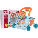 Majlo Toys Interaktivní chodítko Cartoon Car modré – Zboží Dáma