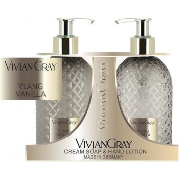 Vivian Gray Ylang Vanilla krémové tekuté mýdlo 300 ml + hydratační krém na ruce 300 ml dárková sada