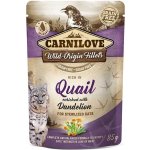 Carnilove Cat Pouch Quail & Dandelion sterilized 85 g – Zbozi.Blesk.cz