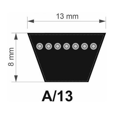 SIT SteigenTech 13x1400 Lw/ 1372 Li A 54" řemen klínový