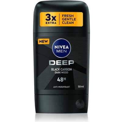 Nivea Men Deep Black Carbon Dark Wood deostick 50 ml – Zbozi.Blesk.cz