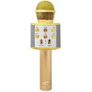 Karaoke Bezdrátový karaoke mikrofon WS 858 Zlatý
