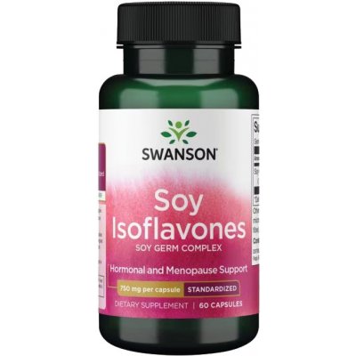 Swanson Soy Isoflavones, Sójové izoflavony, 750 mg, 60 kapslí