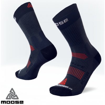 Moose ACTIVE NEW sportovní ponožky černá – Zboží Mobilmania