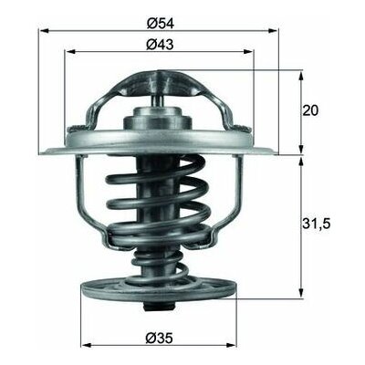 Termostat chladící kapaliny MAHLE ORIGINAL TX 109 87D (TX10987D) – Hledejceny.cz