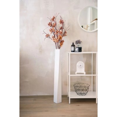 eshop-kvetinace.cz Váza HYDRON, sklolaminát, výška 100 cm, bílý, outlet – Hledejceny.cz