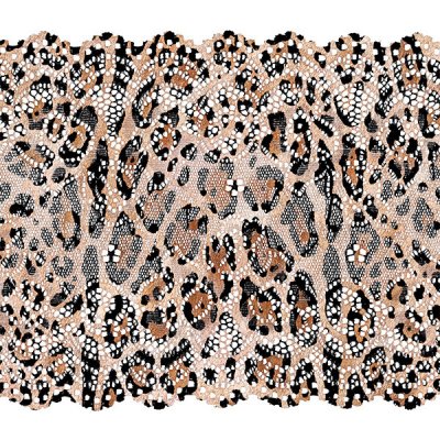 Takoy Elastická krajka 15 cm s potiskem leopard – Zboží Mobilmania
