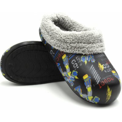 Dětské zateplené clogsy Gezer ROBOT černá – Hledejceny.cz