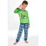 Cornette Pyžamo chlapecké Cornette Bagr zelené – Zboží Dáma