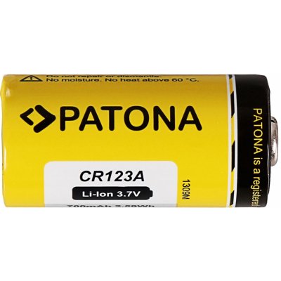 PATONA nabíjecí baterie CR123A/16340 700mAh Li-Ion 3,7V – Zboží Živě