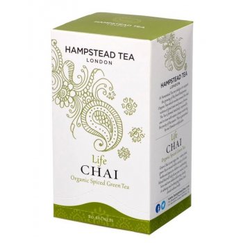 Hampstead Tea London BIO Chai zelený čaj s orientálním kořením 20 ks