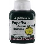 MedPharma Pupalka dvouletá 500 mg + Vitamín E 67 kapslí – Sleviste.cz