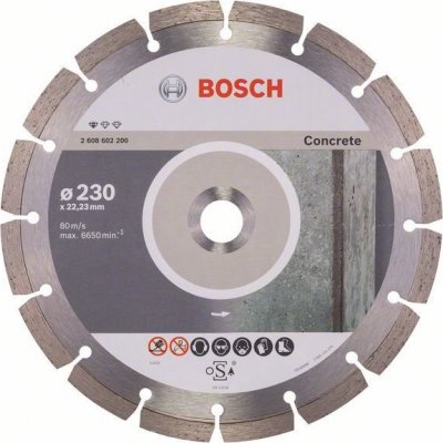 Bosch diamantový kotouč na beton Standard for Concrete 230 x 22,23 x 2,3 x 10 mm – Zboží Mobilmania