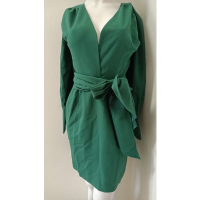Makover dámské šaty bez knoflíků K082-1 zelené