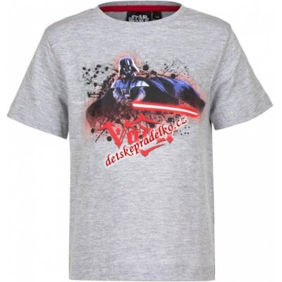 chlapecké tričko krátký rukáv Disney Star Wars Vader šedé