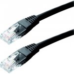 Datacom 15891 CAT6, UTP, 0,25m, černý – Hledejceny.cz