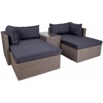 Nordic Living Arosa zahradní ratanový lounge set – Hledejceny.cz