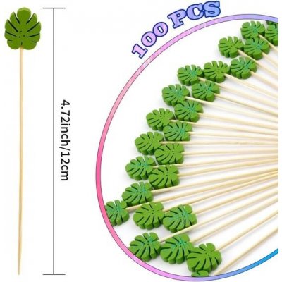 100 bambusových vánočních špízů (12 cm – Zboží Dáma