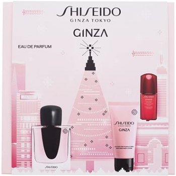 Shiseido Ginza EDP 50 ml + tělové mléko 50 ml + pleťové sérum Ultimune Power Infusing Concentrate 10 ml dárková sada