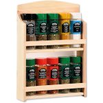 KESPER Police na koření s naplněnými sklenicemi 32 x 23 x 6 cm bambus 10 ks – Zboží Dáma