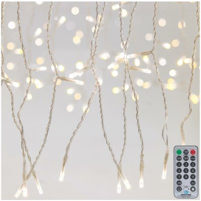Eurolamp LED Stm. venk. vánoční závěs CURTAIN 360xLED 8,4W 230V 2x2 m IP44 teplá bílá +DO EU0196 – Zboží Dáma
