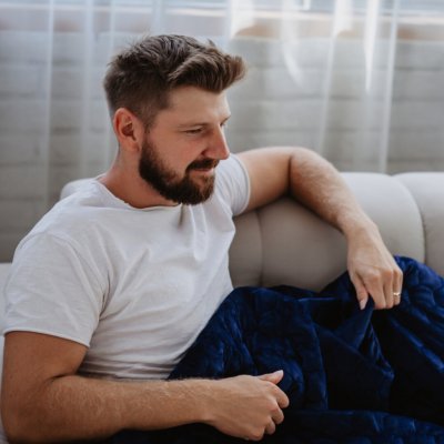 SleepLab. Zátěžová deka Cool & Warm Blue 4 Kg – Hledejceny.cz