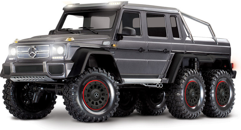 Traxxas TRX-6 Mercedes G 63 6x6 TQi RTR tmavě šedá metalíza 1:10