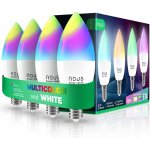 Nous LED Smart sada žárovek 4ks E14 4,5W RGB WiFi Tuya – Zboží Živě