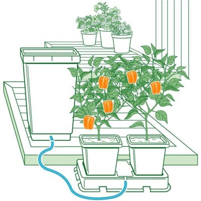 Autopot Easy2Grow 2 květináče s nádrží 47 l Aquavalve5 – Sleviste.cz