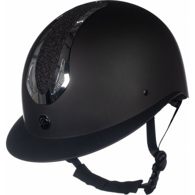 HKM Helma jezdecká Illusion black shiny silver – Zboží Dáma