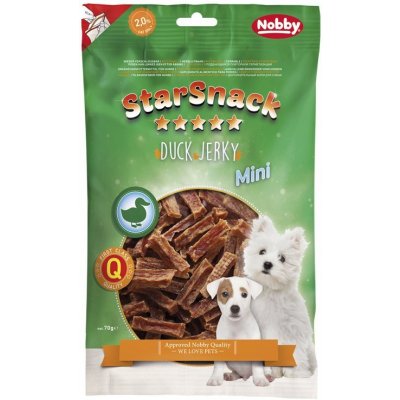 Nobby StarSnack Mini Jerky pamlsek kachní plátky 70 g – Hledejceny.cz