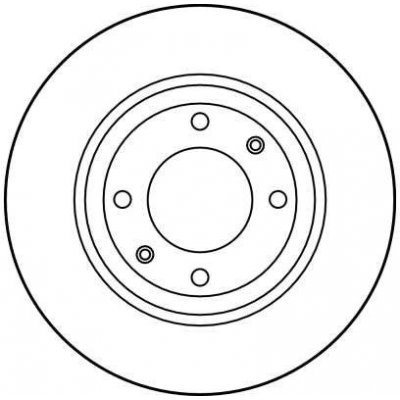Brzdový kotouč TRW DF1220 - CITROEN BERLINGO, XSARA, PEUGEOT 206 CC | Zboží Auto