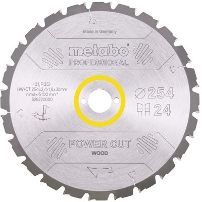 METABO Pilový kotouč HW/CT 254x30, 24 SZ 5° záp. – Sleviste.cz