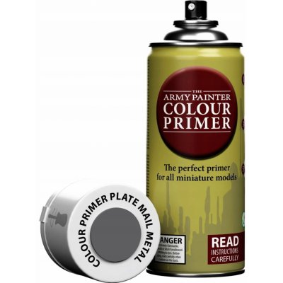 Army Painter Colour Primer Plate Mail Metal Spray 400ml – Zboží Živě