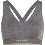 Icebreaker merino Wmns 125 Cool-Lite Sprite Racerback Bra, Gritstone Heather – Zboží Dáma
