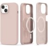 Pouzdro a kryt na mobilní telefon Tech-Protect Silicone MagSafe iPhone 15 Plus, růžové