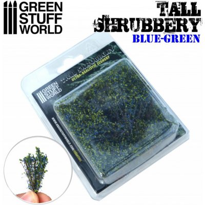 Dekorace Green Stuff World Tall Shrubbery: Blue Green – Zboží Živě