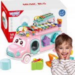 Musical Car Sorter s xylofonem růžový – Zboží Dáma