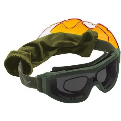 Brýle Swiss Eye taktické uzavřené F-Tac včetně výměných skel a RX clipu zelené – Sleviste.cz