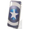 Pouzdro a kryt na mobilní telefon Apple Pouzdro Marvel Kapitán Amerika 005 TPU pokovené ochranné silikonové kryt s motivem Apple iPhone XS Max modré stříbrné