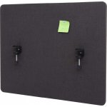 Design-Shop Akustický panel na stůl HWC-G75 dvoustěnná látka/textil 60 x 75 cm hnědo-šedá – Zboží Dáma