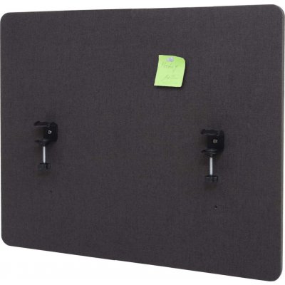 Design-Shop Akustický panel na stůl HWC-G75 dvoustěnná látka/textil 60 x 75 cm hnědo-šedá – Zboží Dáma