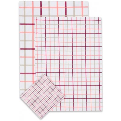 Sleep-well mix káro 50 x 70 cm losos 3 ks – Hledejceny.cz